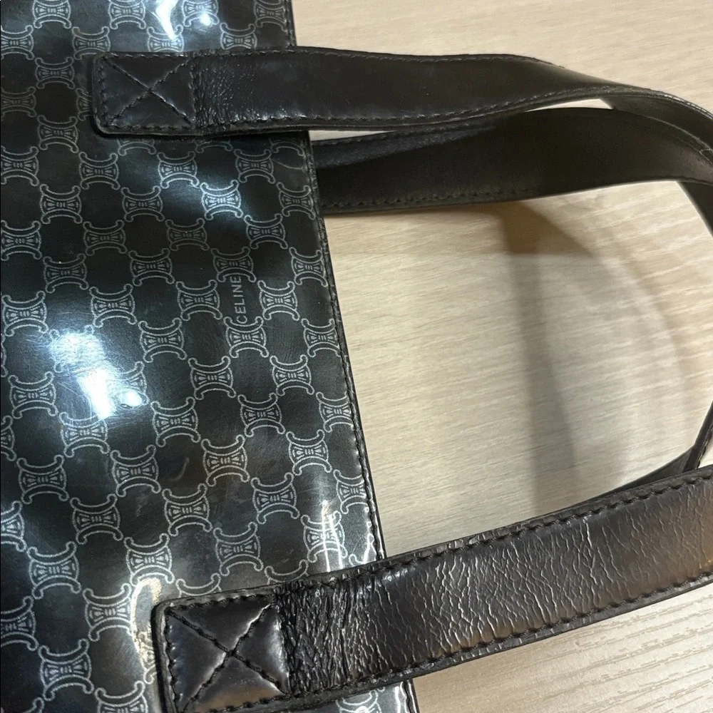Vintage Celine Macadam PVC Mini Tote‎ – Black 11